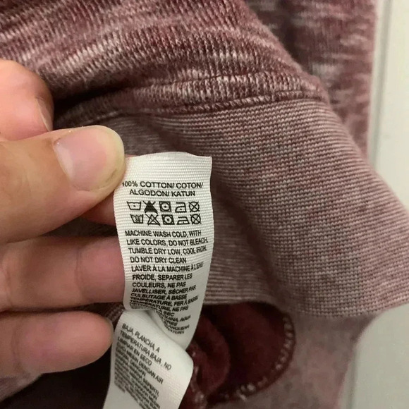 Lucky brand red burgundy warm long sleeve %100 quality cozy | size XL - Picture 4 of 6